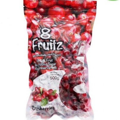 

Lezat- 8 Fruitz IQF Cranberries Frozen 500 Gram