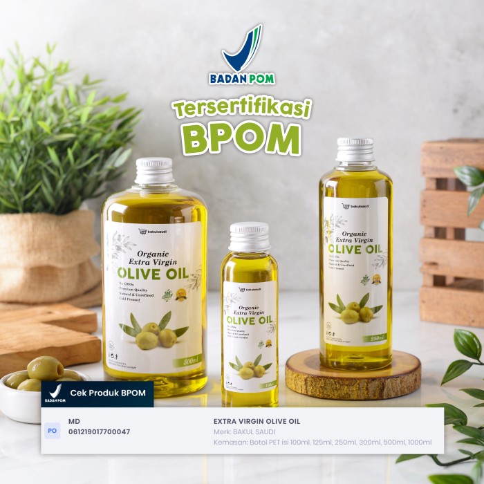 

Lezat- Minyak Zaitun Extra Virgin Olive Oil Organic Premium Murni Asli 100%