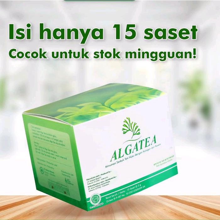 

Alga tea teh hijau Karnus anti oksidan tinggi isi 15 sachet / boks Greentea Herbal