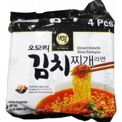 

Youus Omori Kimchi Jjigae Stew Ramen Multi Pack (160gr@5pack) 800gr