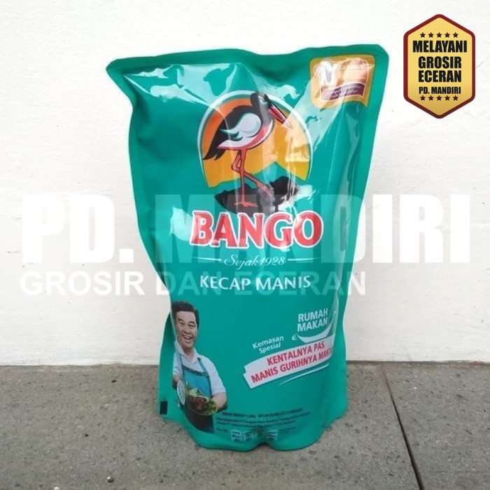 

Lezat- BANGO Kecap Manis 1,5 Kg / 1,5Kg / Kecap Manis Cap BANGO / 1.5 KG