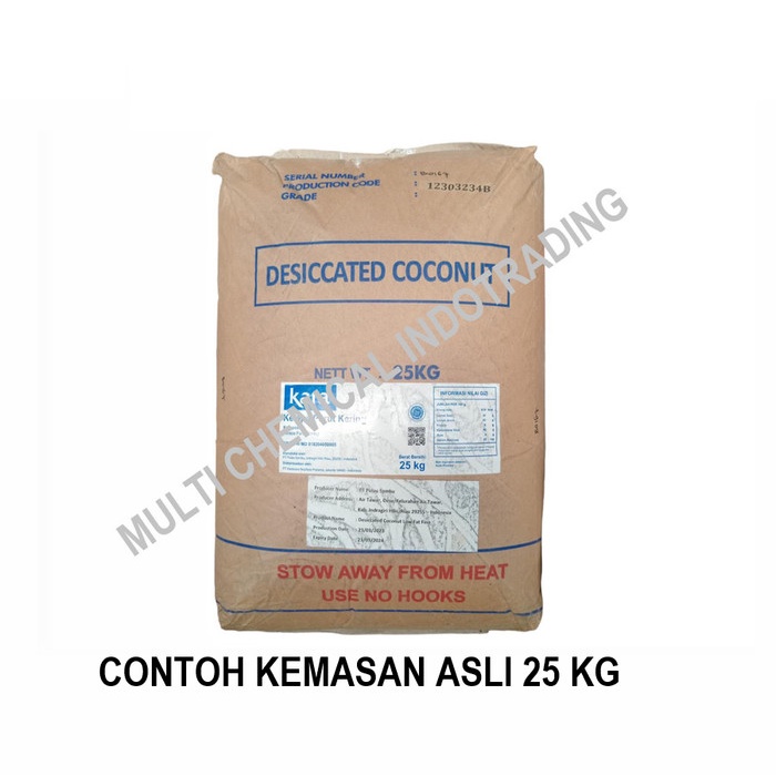 Lezat- KARA KELAPA PARUT KERING REPACK 1 KG / DESICCATED COCONUT