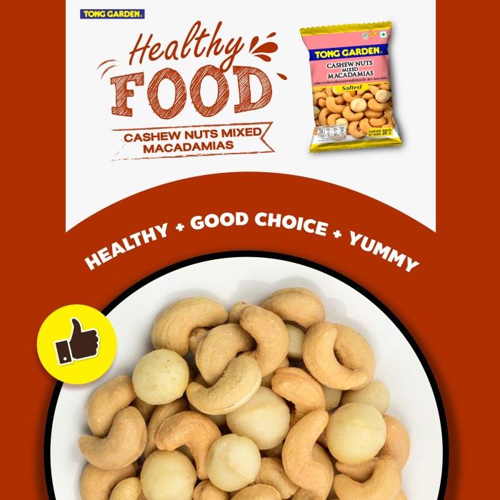 

Tong Garden Kacang Mede Campur Macadamia Asin 35 gr Spesial Bundle 2