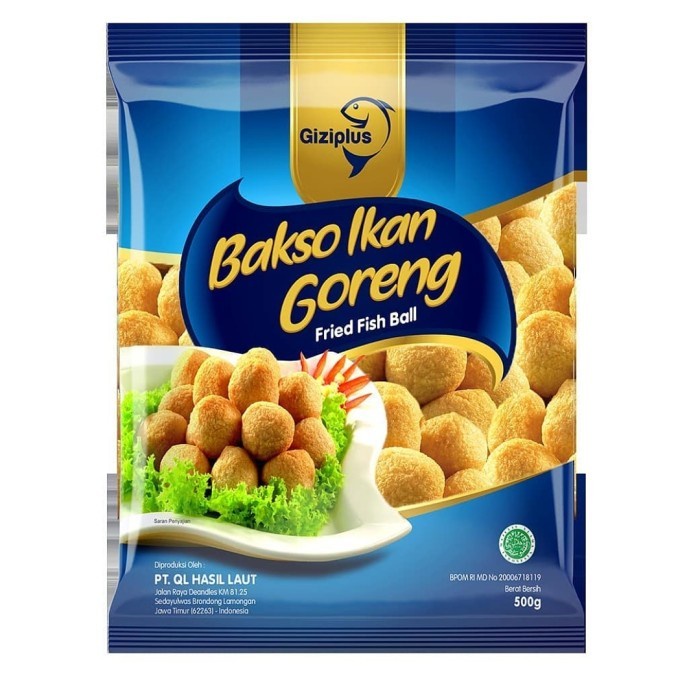 

(GoodSeller) gizi plus bakso ikan goreng 500g