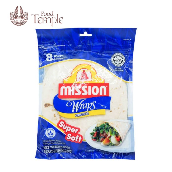 

Mission Wraps Original Super Soft Kulit Tortilla Kebab