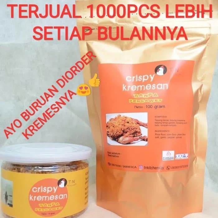 

(GoodSeller) Kremesan Sari Ayam Kremes Asli Khas Surabaya 1kg / 1 kg / 1000 gram