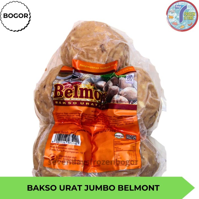 

Lezat- Bakso Urat Belmont Jumbo 1 Kg