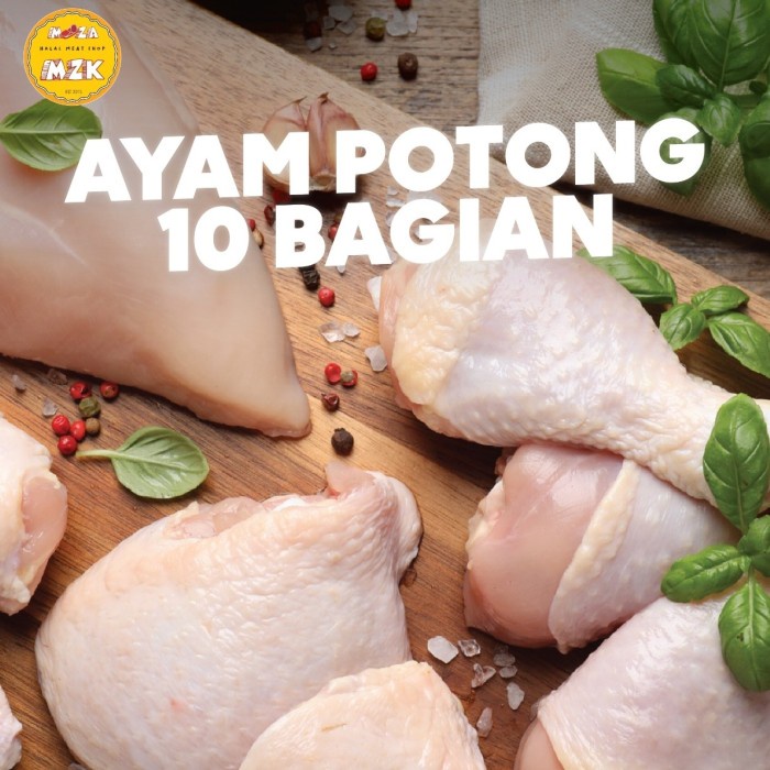 

Lezat- Ayam SEGAR Potong 10 bagian