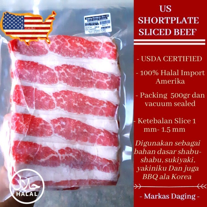 

Lezat- US Slice Beef / DAGING SAPI Shortplate 500gr / RICEBOWL / Yoshinoya /