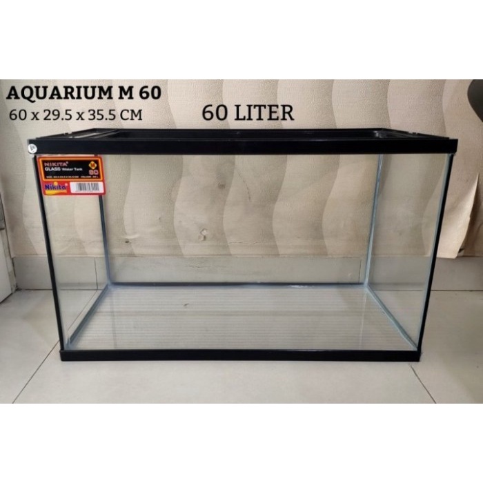 AQUARIUM NIKITA 60CM AKUARIUM NS 60 Liter 60x30x36 cm / ONLY