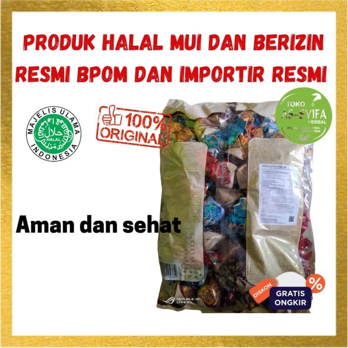 

COKLAT ELVAN TRUFFLE 1 KG MIX COKLAT TURKI OLEH OLEH HAJI COKLAT ARAB