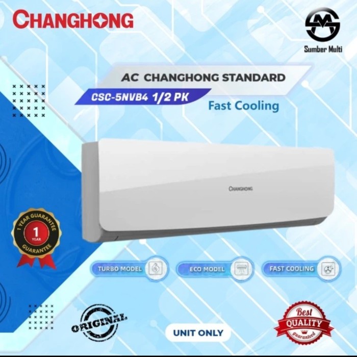 INDOOR AC CHANGHONG 1/2PK pengganti indoor AC yang rusak