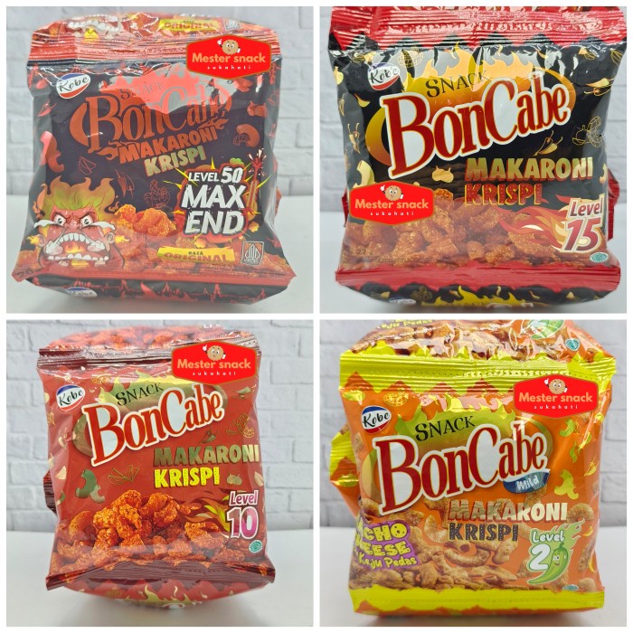 

Snack Bon Cabe Makaroni Krispi 30 Gram (1 Renceng Isi 10 Pcs)