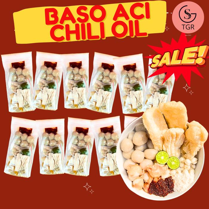 

12 Bungkus Baso Aci Chili Oil Paket Usaha Super Irit Hotpot Instan