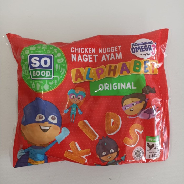 

Lezat- SO GOOD, CHICKEN NUGGET ALPHABET 400GR