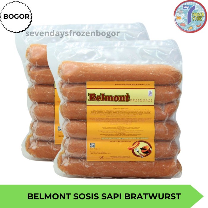 

Lezat- Sosis Sapi Belmont Bratwurst Original 500 gram