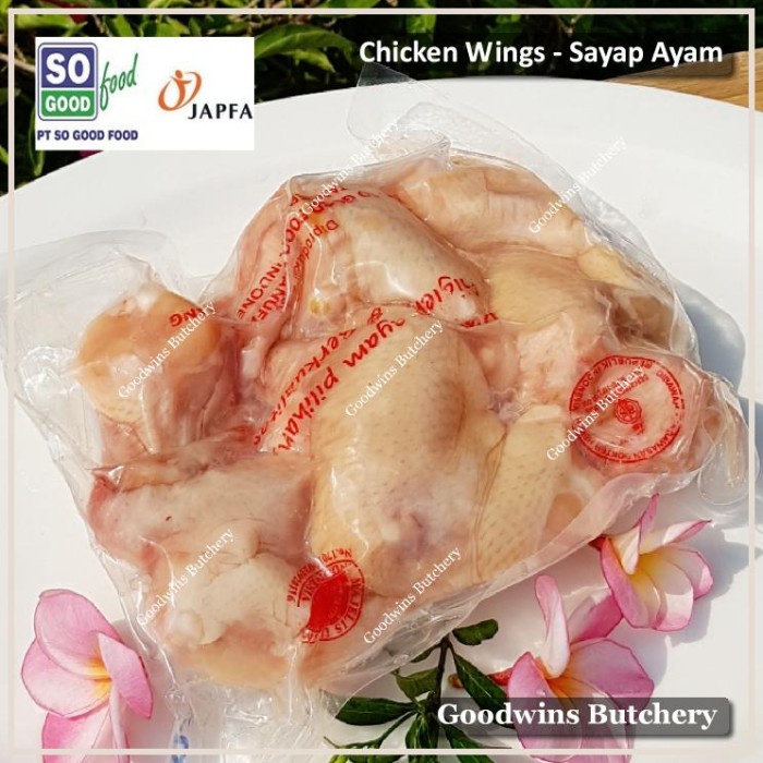 

Lezat- 600gr chicken wings sayap ayam frozen brand SoGood