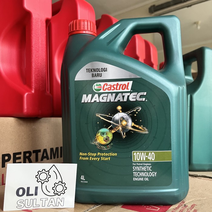 CASTROL MAGNATEC SAE 10W-40 4L ORIGINAL ENGINE OIL OLI MOBIL ORIGINAL