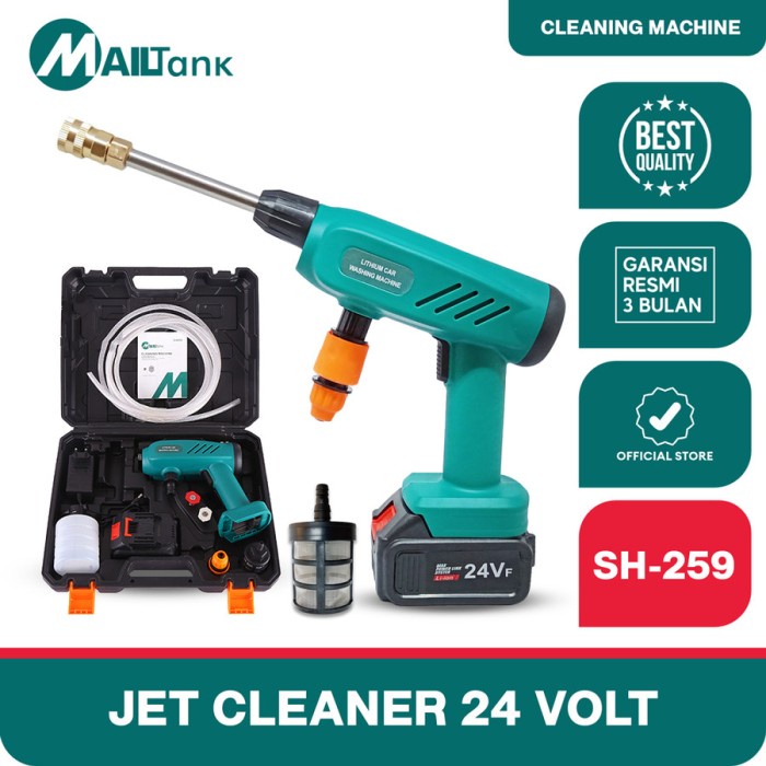 MAILTANK SH259 ALAT CUCI MOTOR MOBIL SEMPROT BATERAI JET CLEANER CORDLESS CLEANING PENYEMPROT AIR