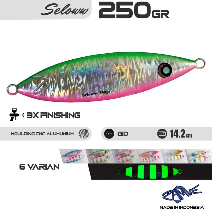Promo Terbatas Metal Jig Zamve Seloww 250Gr Metal Jig 250Gr Metal Jig 250Gram Aman