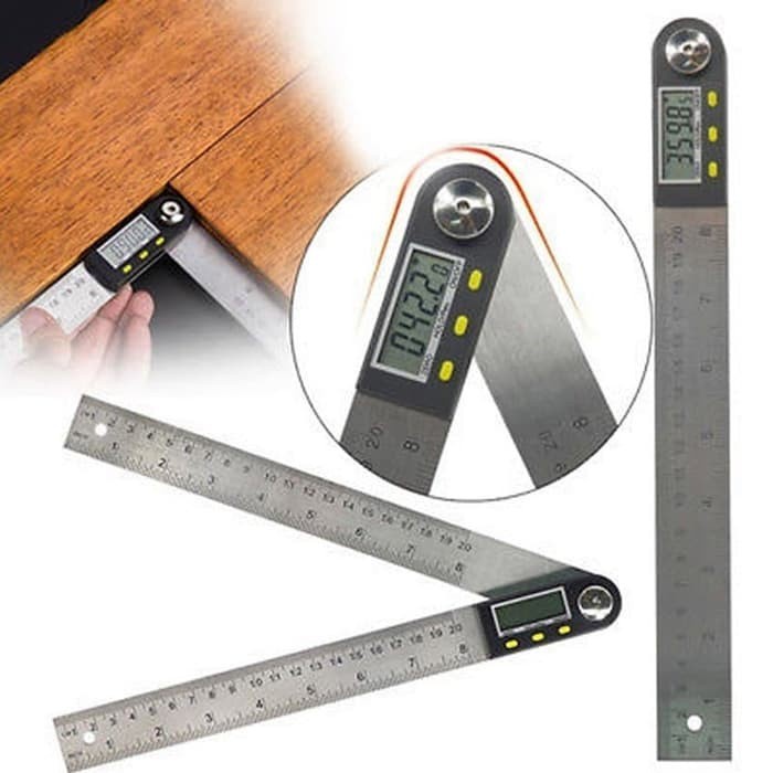 

TERLARIS penggaris busur sudut digital 20cm Protractor DIGITAL 200mm