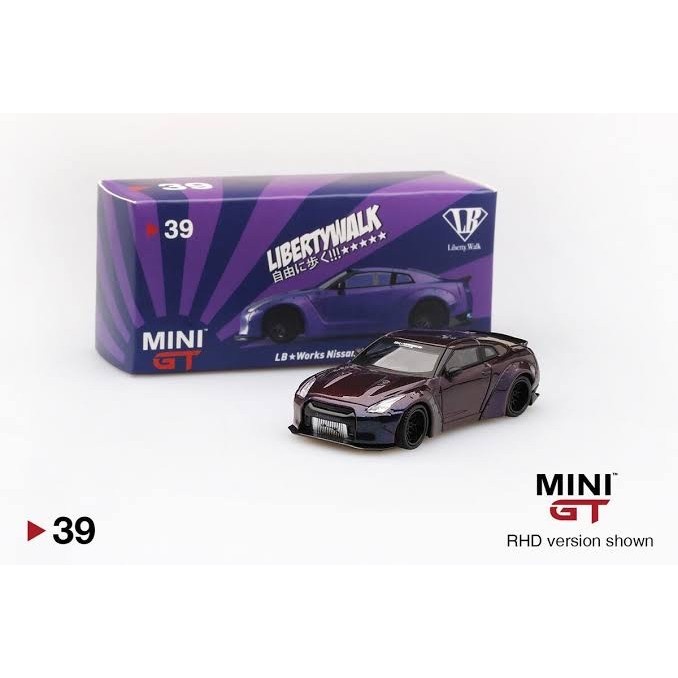 SALE MINI GT 39 LB WORKS NISSAN GTR R35 MAGIC PURPLE JAPAN EXCLUSIVE READYY