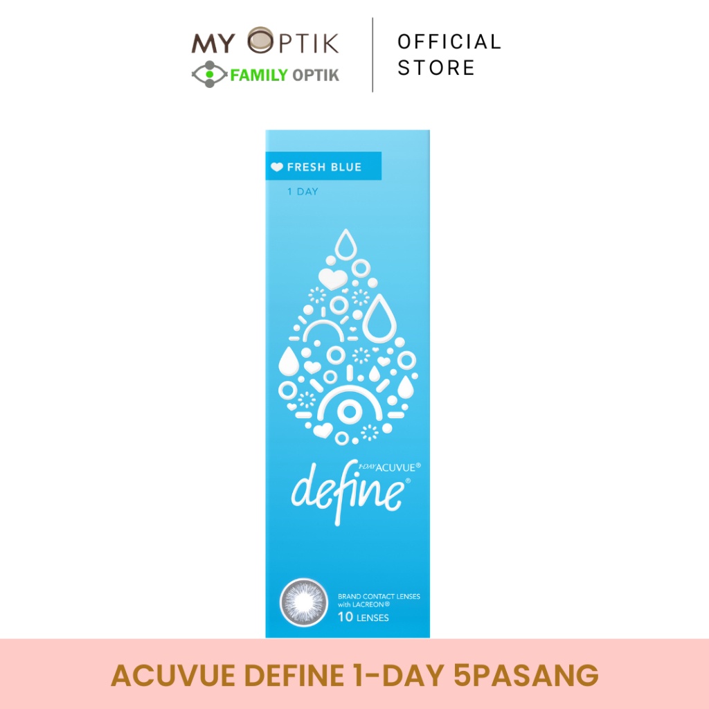 EyeRA- Acuvue Define 1-day Fresh Blue Softlens Warna