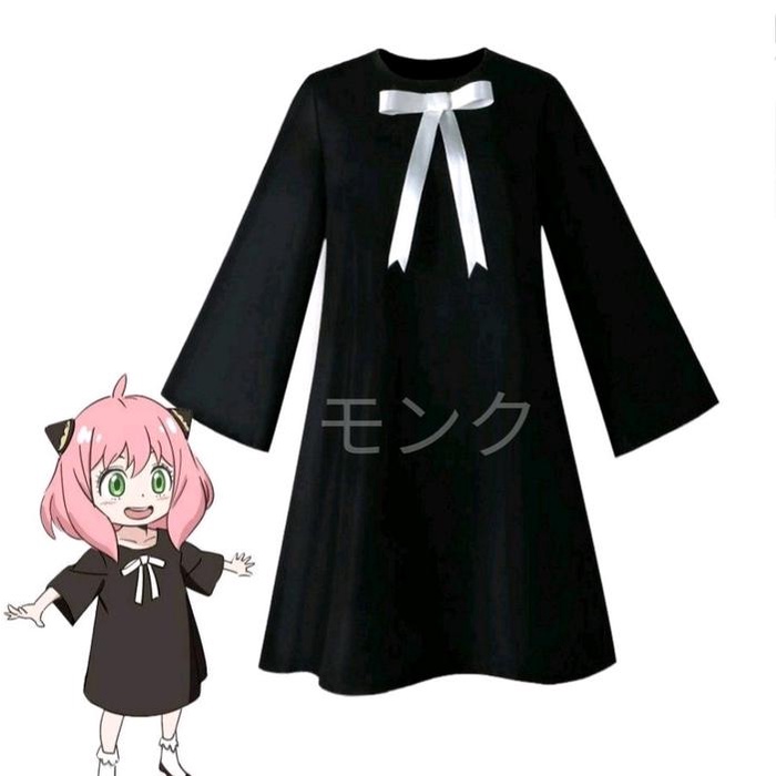 G9A ANYA FORGER ANAK DEWASA COSTUME COSPLAY FASHION WANITA ANIME JAPAN JUBAH F2Y
