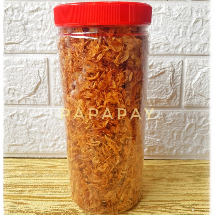 

Bawang Goreng Brebes Murni Tanpa Tepung / Toples 1 Liter / Tanpa