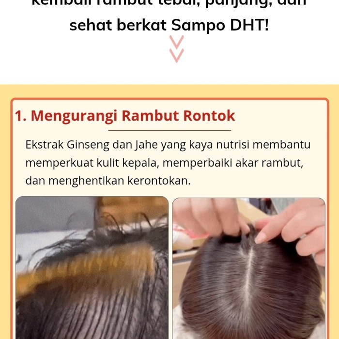 BARANG TERLARIS Hair Growth DHT Blocker Serum & Shampoo Penumbuh Rambut Herbal Alami
