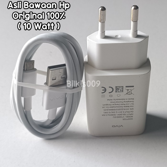 Charger Vivo Bawaan Hp Original 100% Y12/Y12s/Y15/Y17/Y1S/Y83/Y93/Y95/Y91c original asli bekas