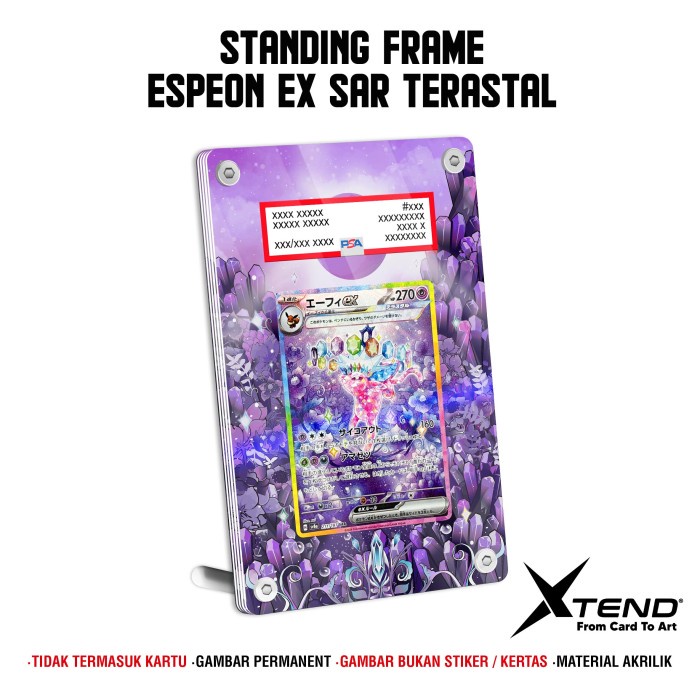 Espeon Ex Sar Terastal Slab Psa Stand Pigura Figura Akrilik Frame Egs Ugs By Xtend Tcg Kartu Pokemon