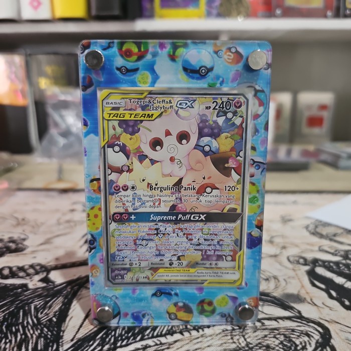 Stand Togepi Cleffa Igglybuff Gx Sr Aa Pokemon Tcg Indonesia Original Kartu