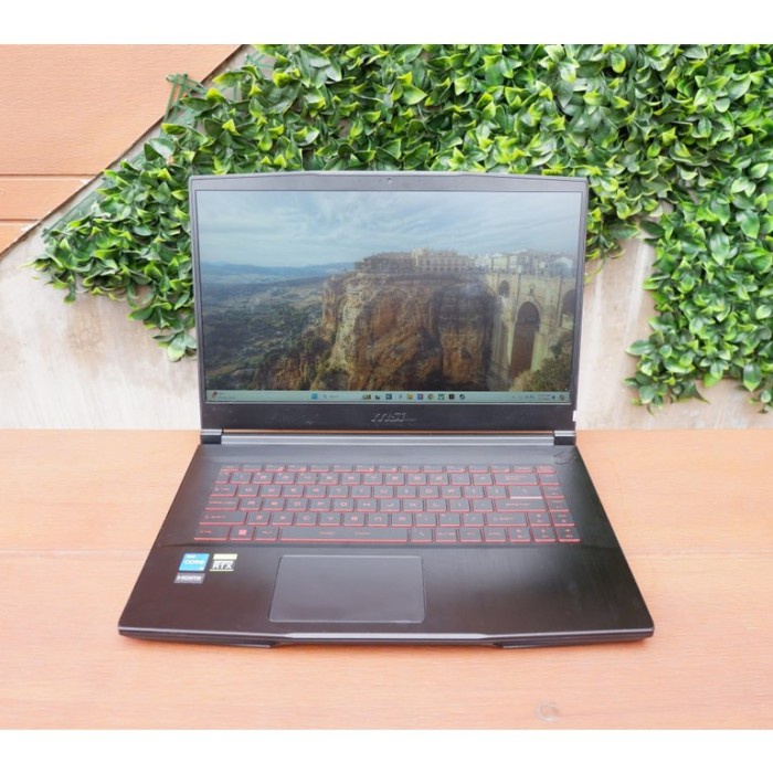 SEPERTI BARU GAMING Laptop MSI GF63 Thin 12UCX CORE I5 GEN 11 NVIDIA RTX2050 RAM 16 SSD - Laptop