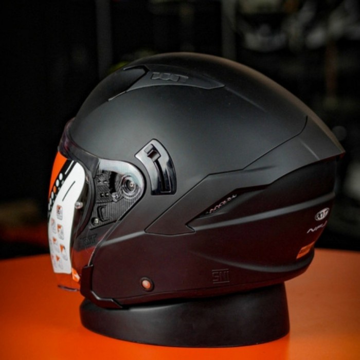Helm Kyt Nfj Hitam Doff Solid Black Doff Nf J