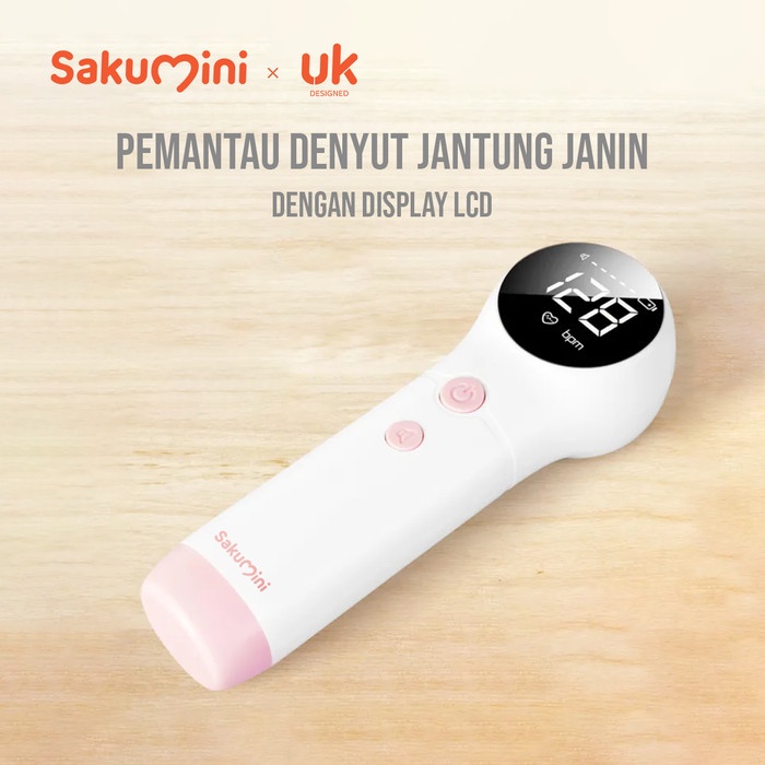 Sakumini Fetal Doppler Heart Rate Monitor - Alat Deteksi Jantung Janin Usg Portable