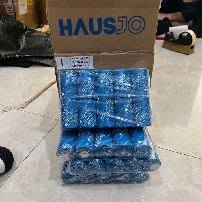 

Kertas Thermal EDC Hausjo 57x38 Coreless Isi 100 roll
