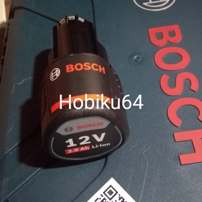 baterai batre bor cordless bosch original 120 li 12v 2.0 ah