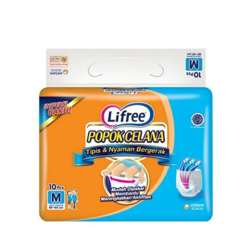 LIFREE Celana Tipis Nyaman Popok Dewasa Celana M10 M / L8 L / XL6 XL