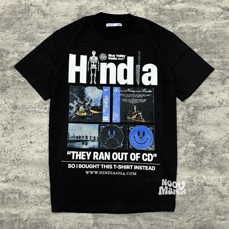 NOOV MUSIC Hindia - CD Soldout Tshirt Unisex - Black