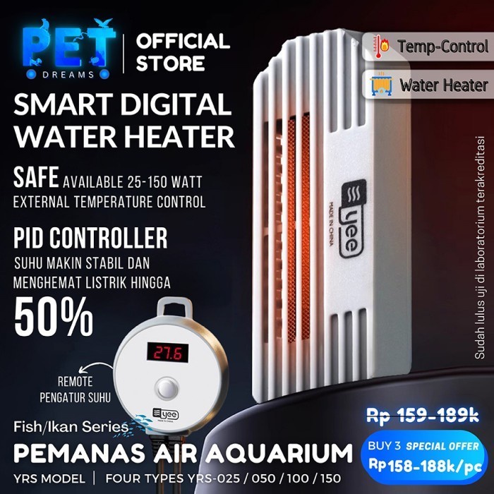 Smart Heater Aquarium / Pemanas Air Aquarium / Aquarium Heater