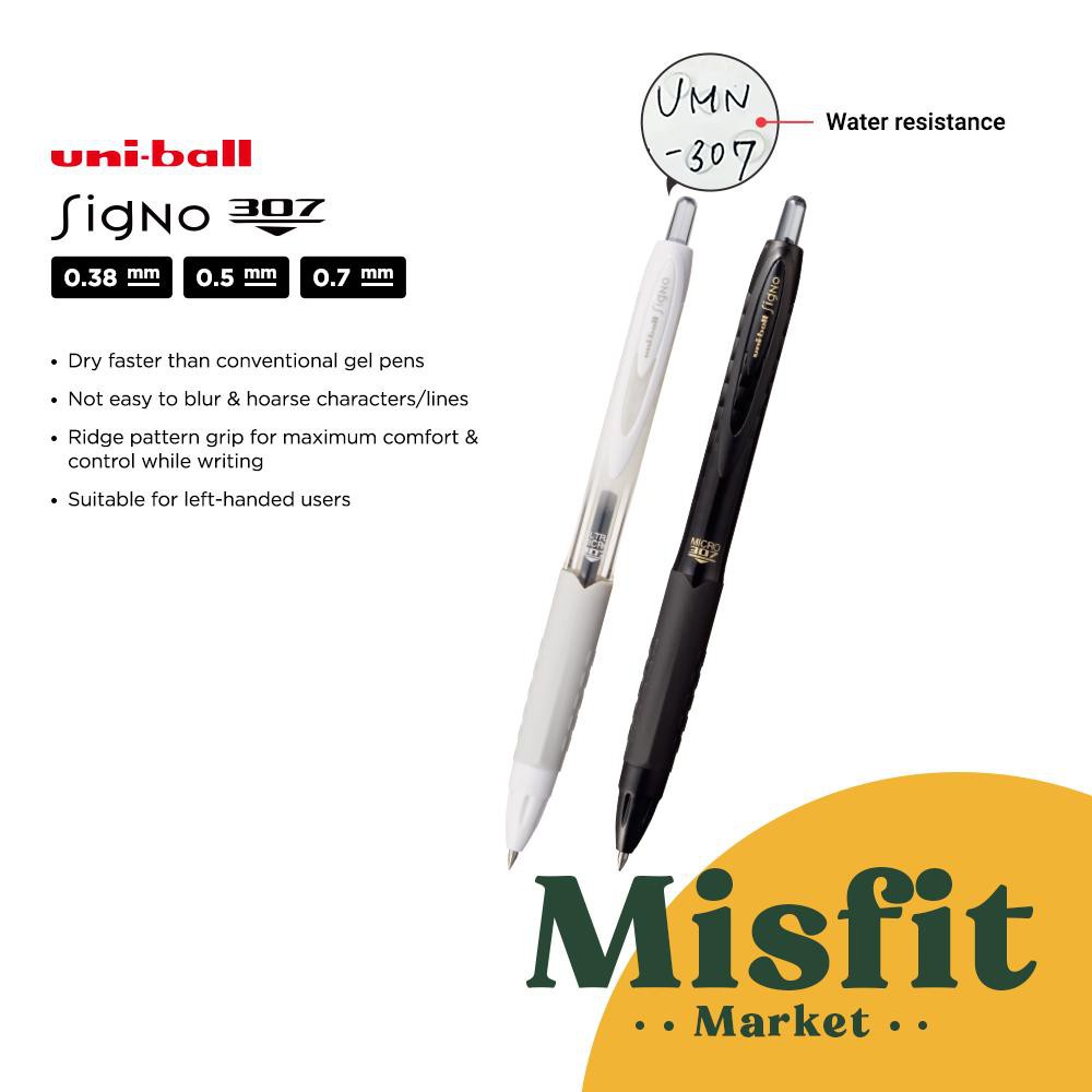 

Uni Ball Signo 307 Umn-307 Gel Pen 0.38 0.5 0.7 Mm Uniball Anti Luntur
