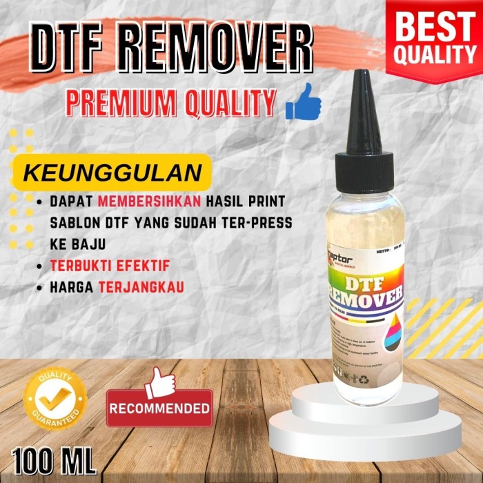 

PEMBERSIH SABLON DTF REMOVER 100 ML