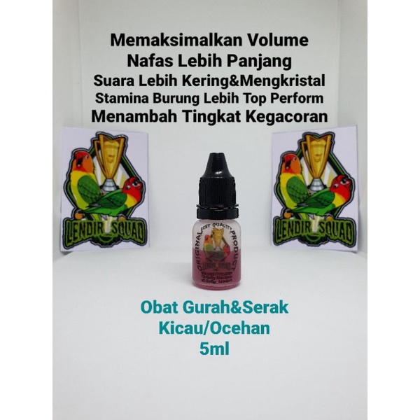OBAT GURAH BURUNG LENDIR SQUAD VITAMIN SUPLEMEN SUPER CUCAK HIJAU MURAI BATU KACER
