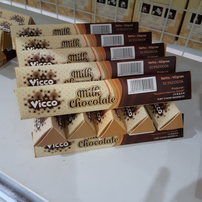 

(TopSeller) Vicco Cokelat Segitiga Milk by Puslit Jember, Chocolate Bar