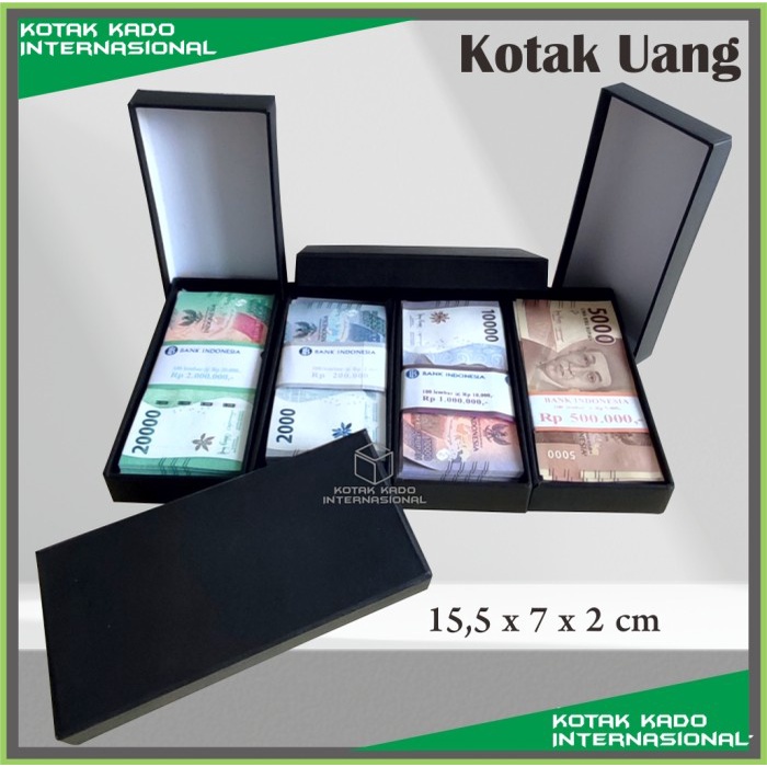 Box Uang kertas tunai kotak Gifts ukuran uang 100 lbr 1 - 2 ikat muat