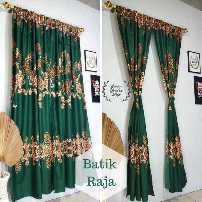 BERGARANSI PAKET 6 PCS Gorden serut pintu dan jendela Ukuran 80x200 cm Kain Penutup dan Pemanis
