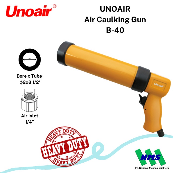 

Tembakan Lem Angin Air Caulking Gun (Metal Body) UNOAIR B-40