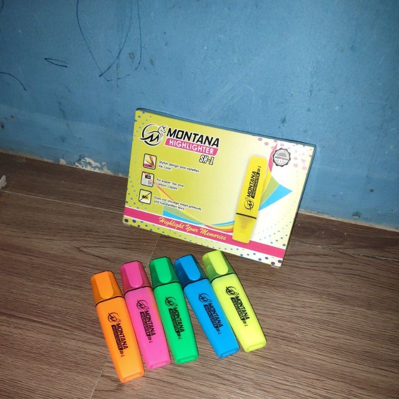 

1Lsn(12Pcs) Highlighter Montana Sh-1 Stabilo Murah