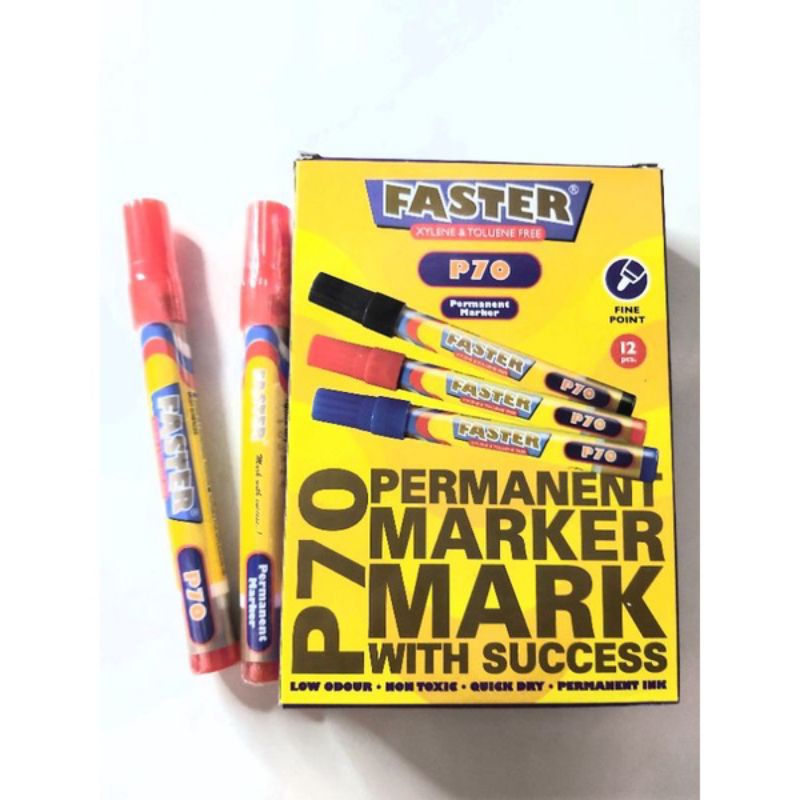 

Spidol Permanent Marker Faster P70 ( 1Pak/12Pcs )